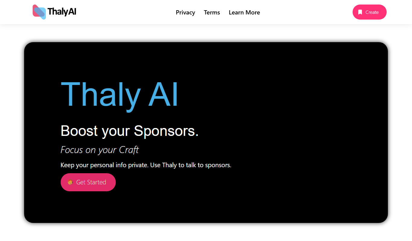 Thaly app screenshot
