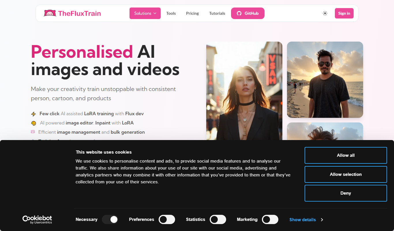TheFluxTrain app screenshot