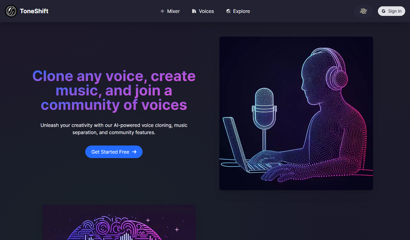 ToneShift app screenshot