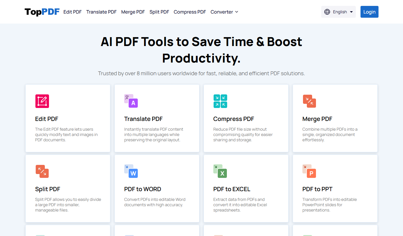 TopPDF app screenshot