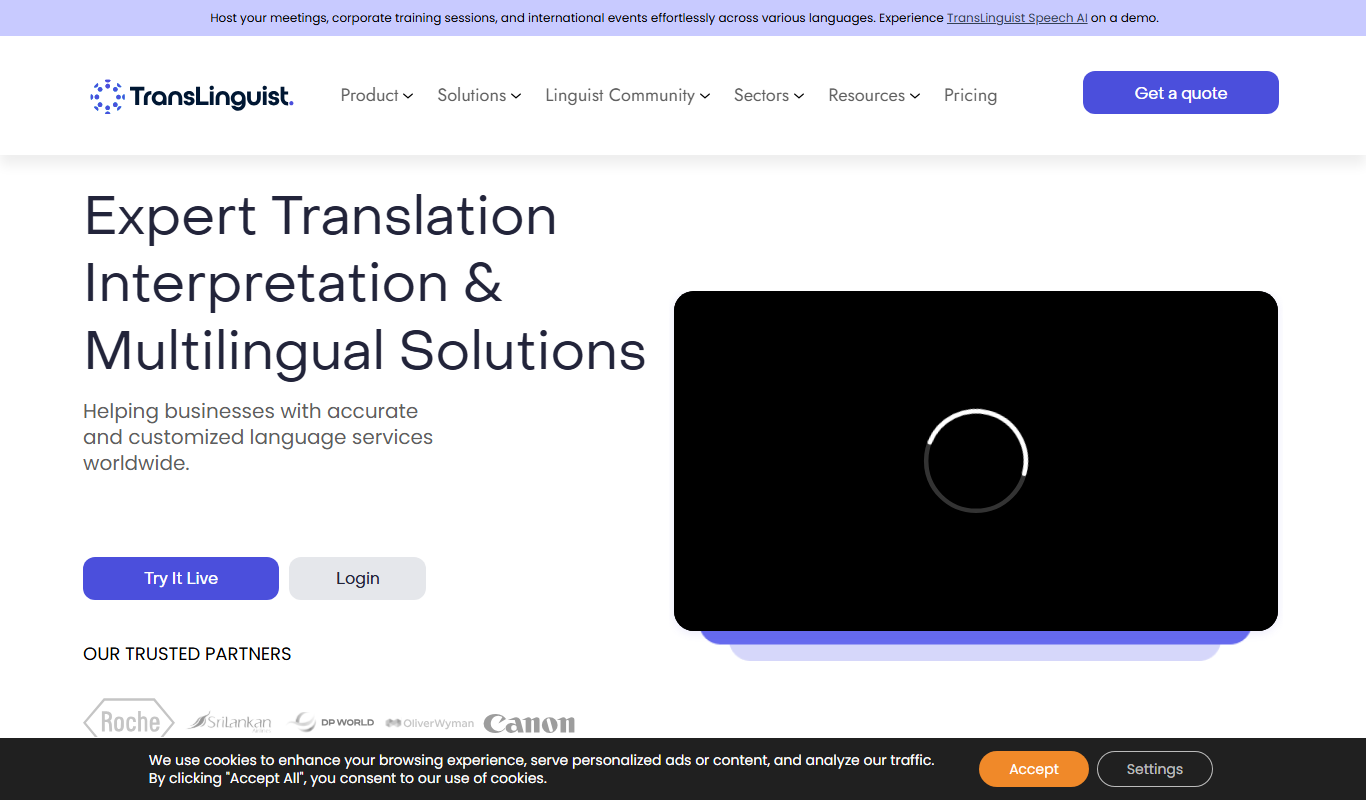 TransLinguist app screenshot