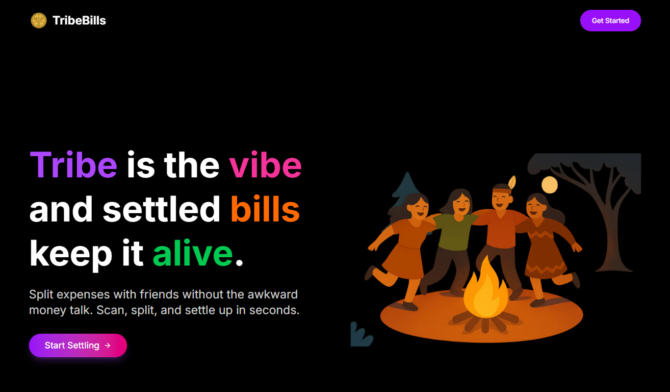 TribeBills app screenshot