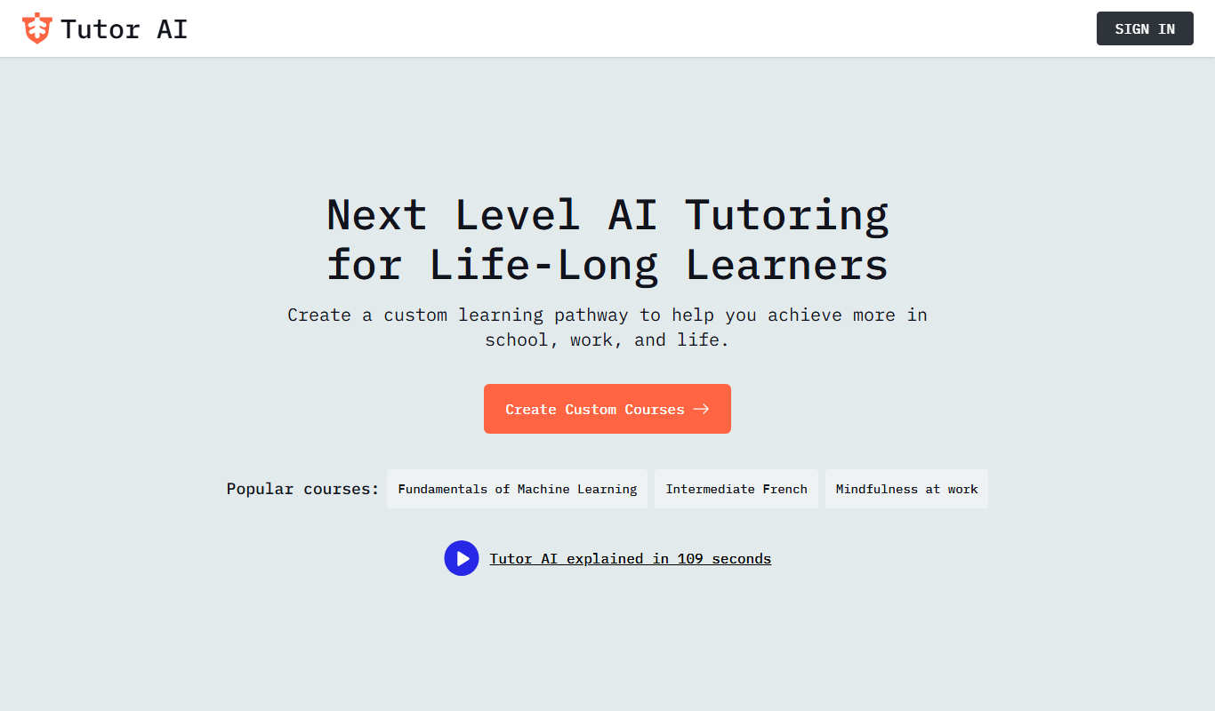 TutorAI app screenshot