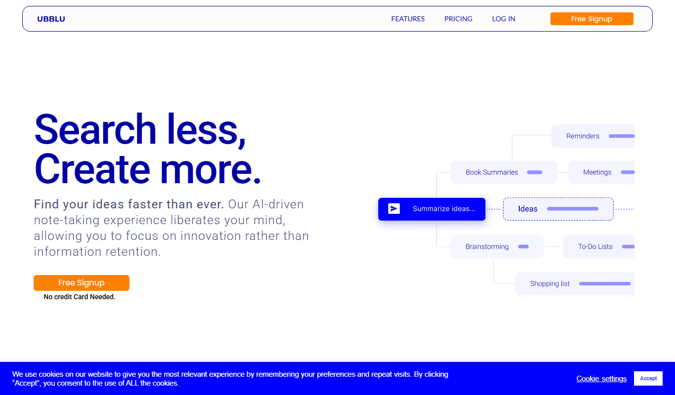 UBBLU app screenshot