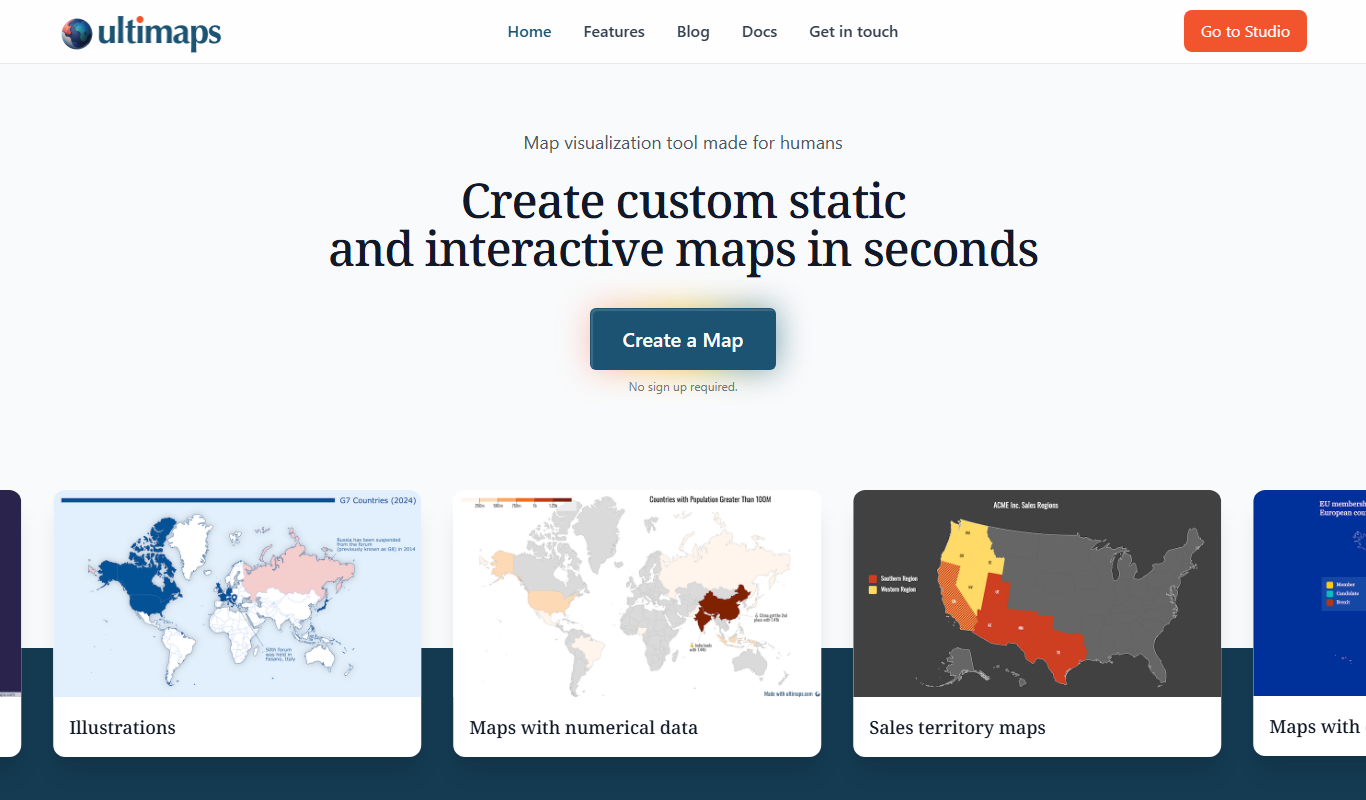 Ultimaps app screenshot