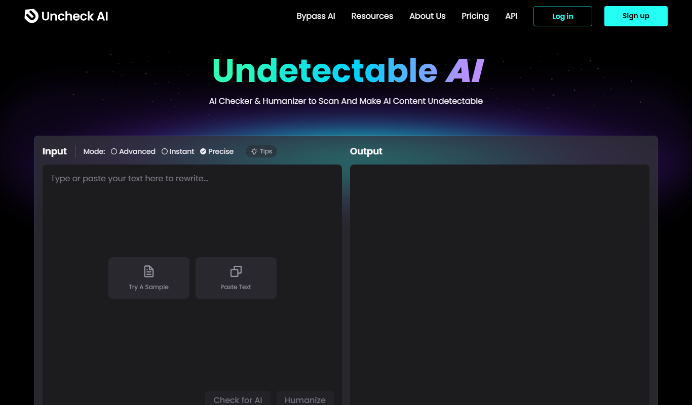 Undetectable.ai app screenshot