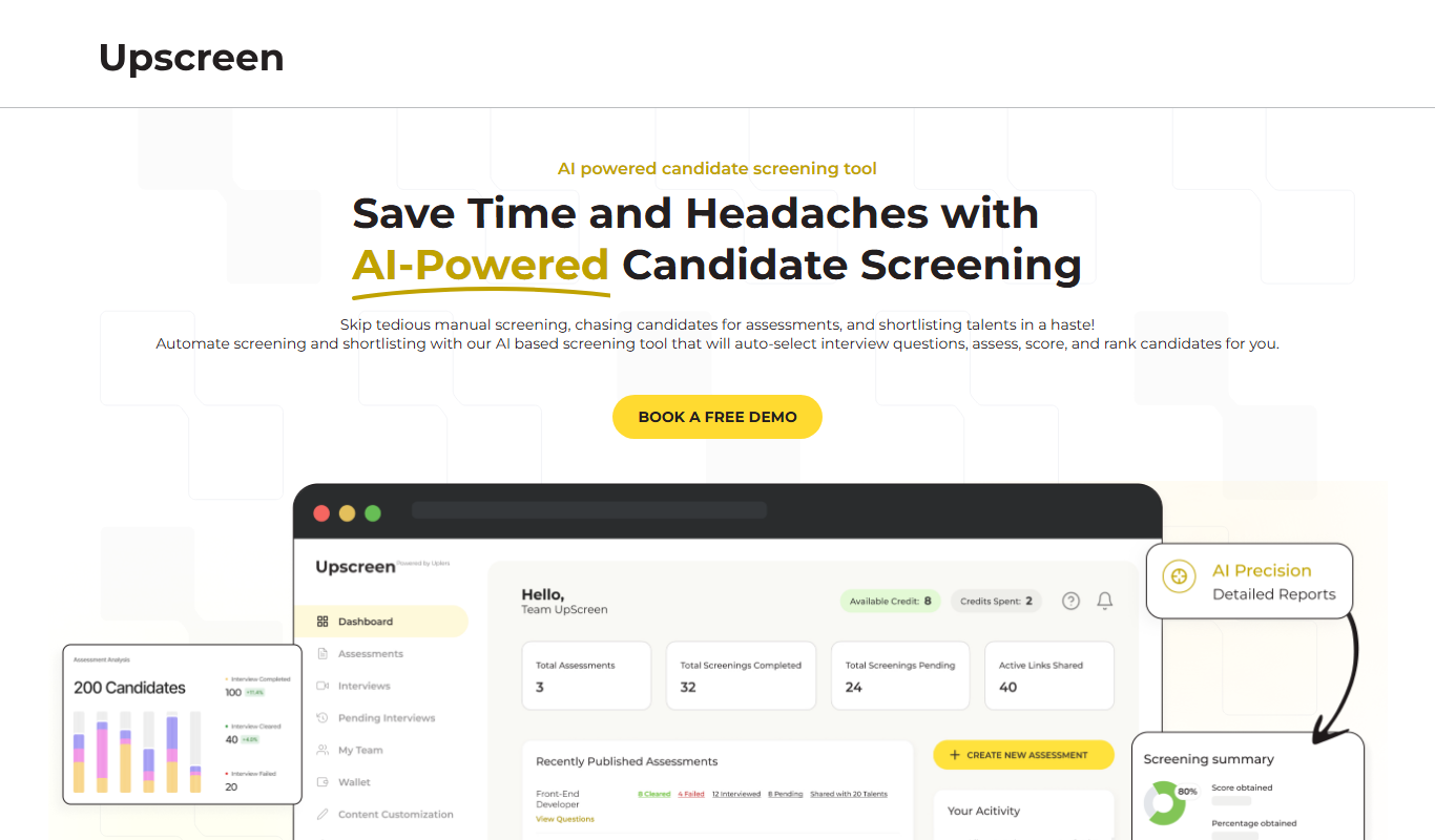 UpScreen AI app screenshot