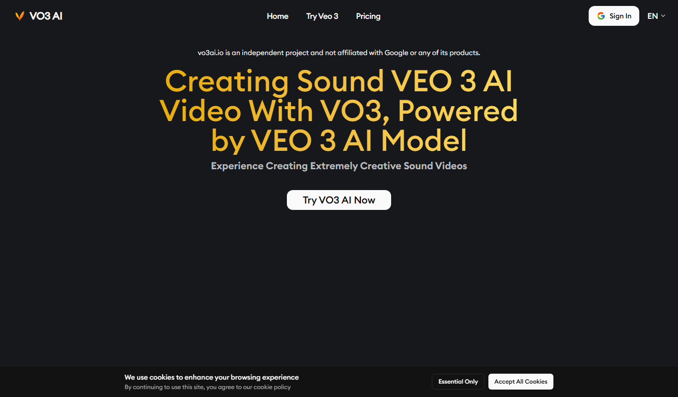 Veo 3 AI Video Generator app screenshot