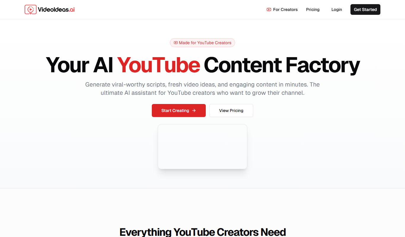 VideoIdeas.ai app screenshot