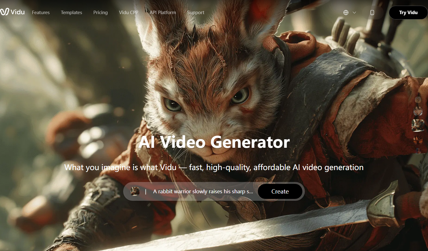 Vidu app screenshot