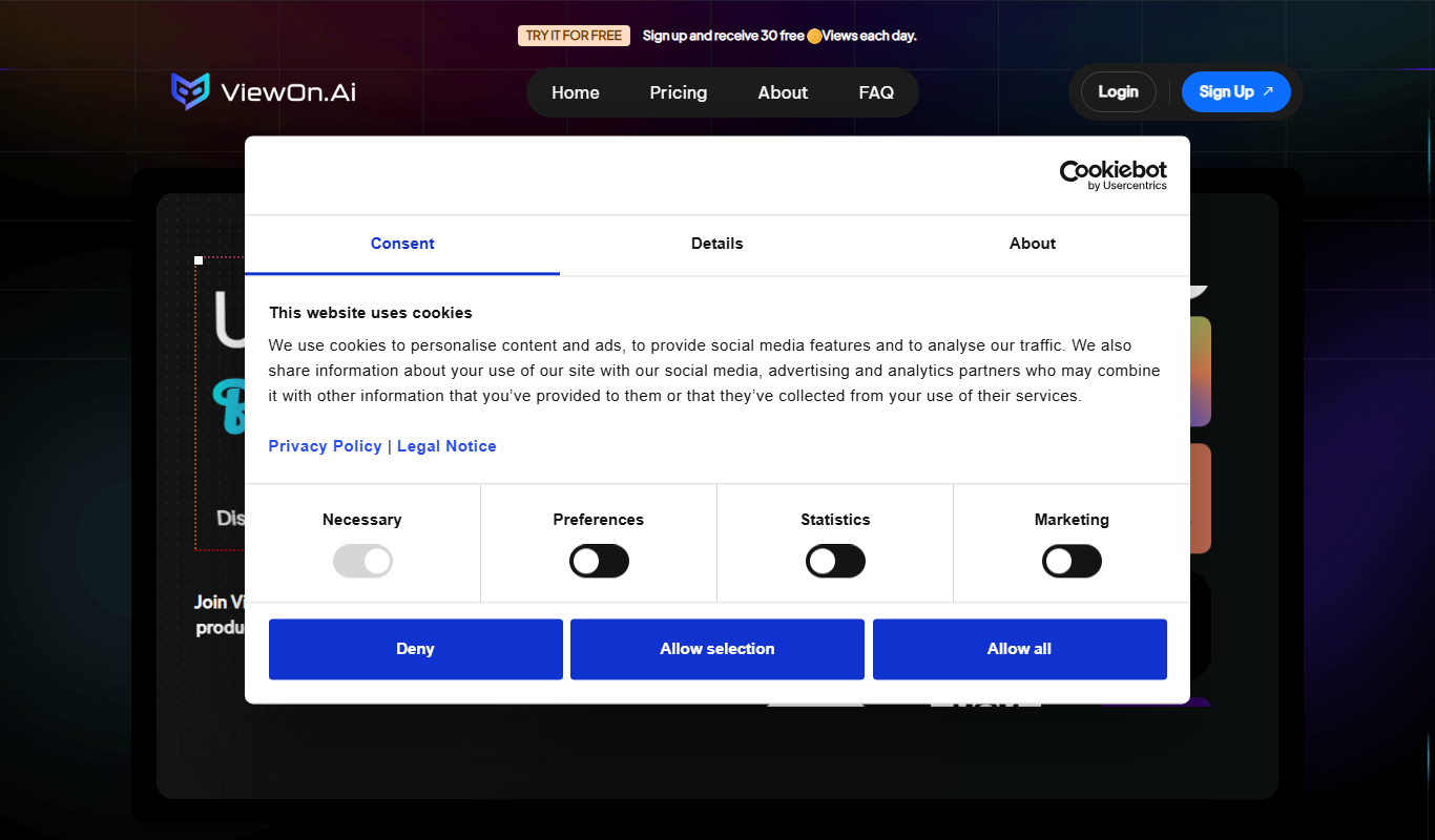 ViewOn.Ai app screenshot