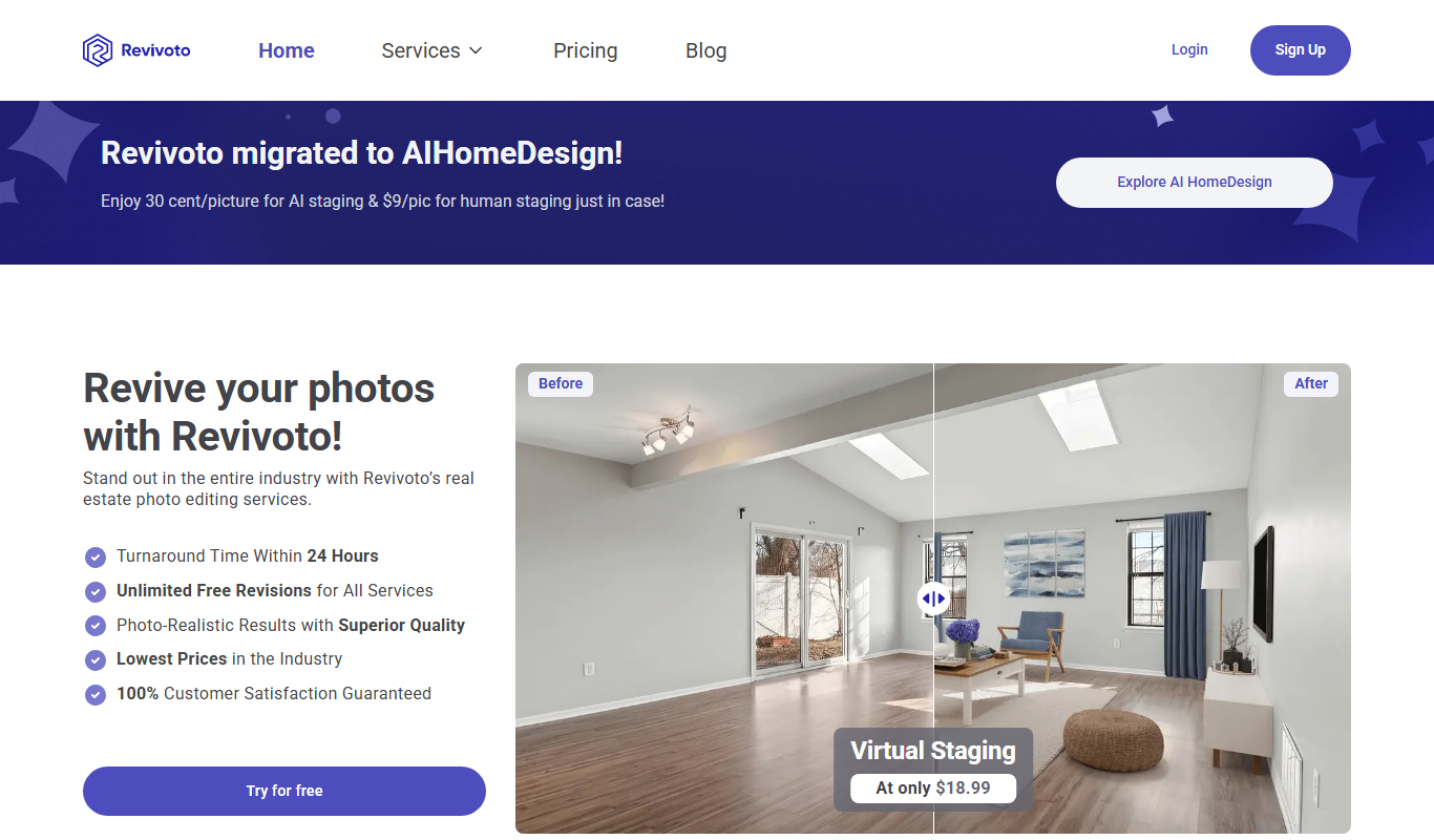 Virtual Staging app screenshot