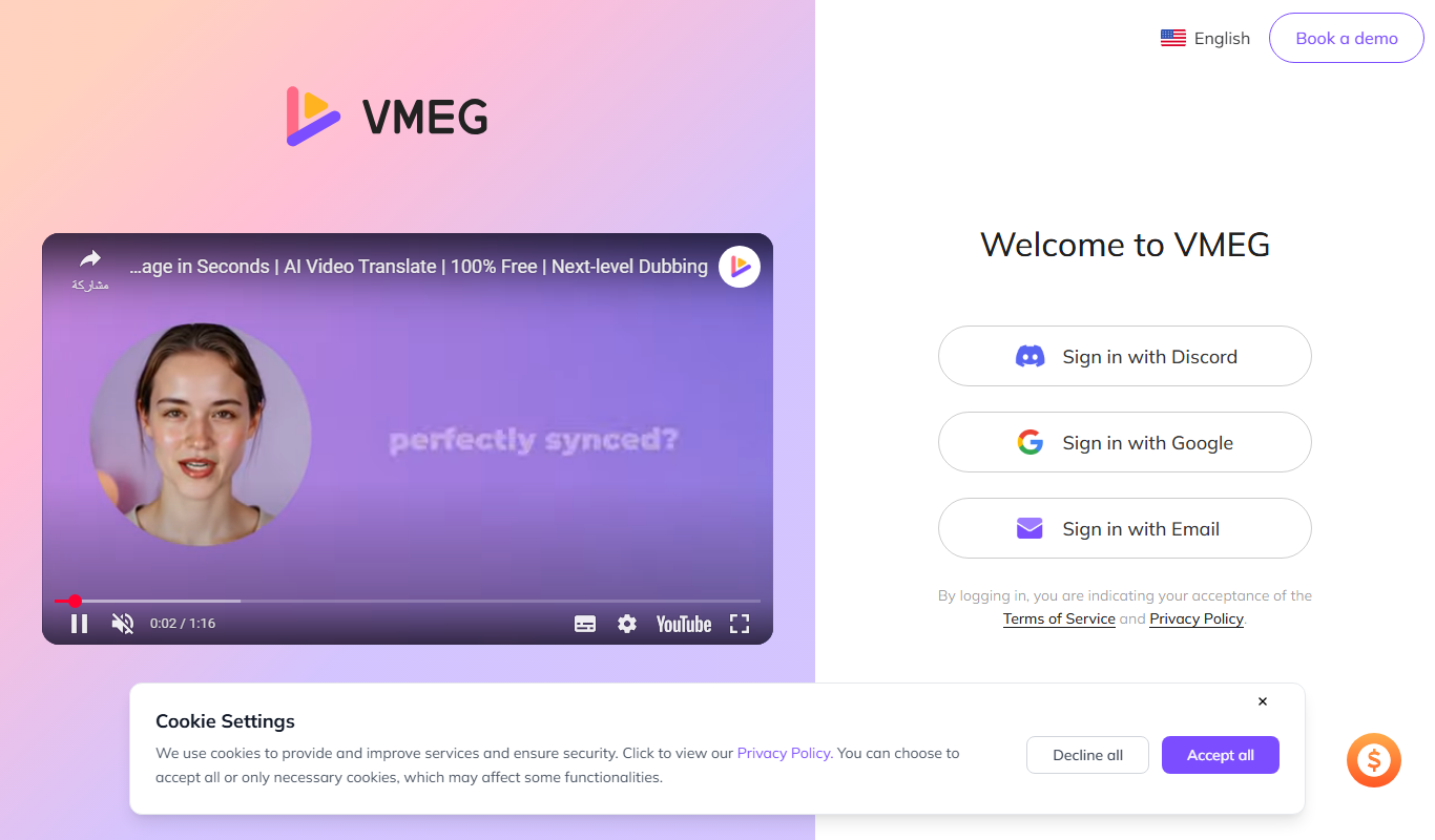 VMEG – Clips to Videos app screenshot