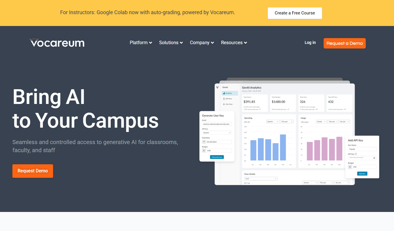 vocareum.com app screenshot