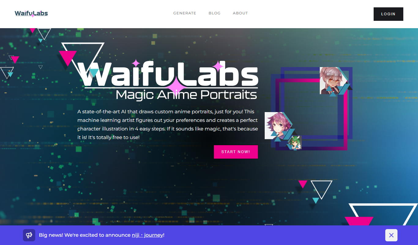 waifulabs.com app screenshot