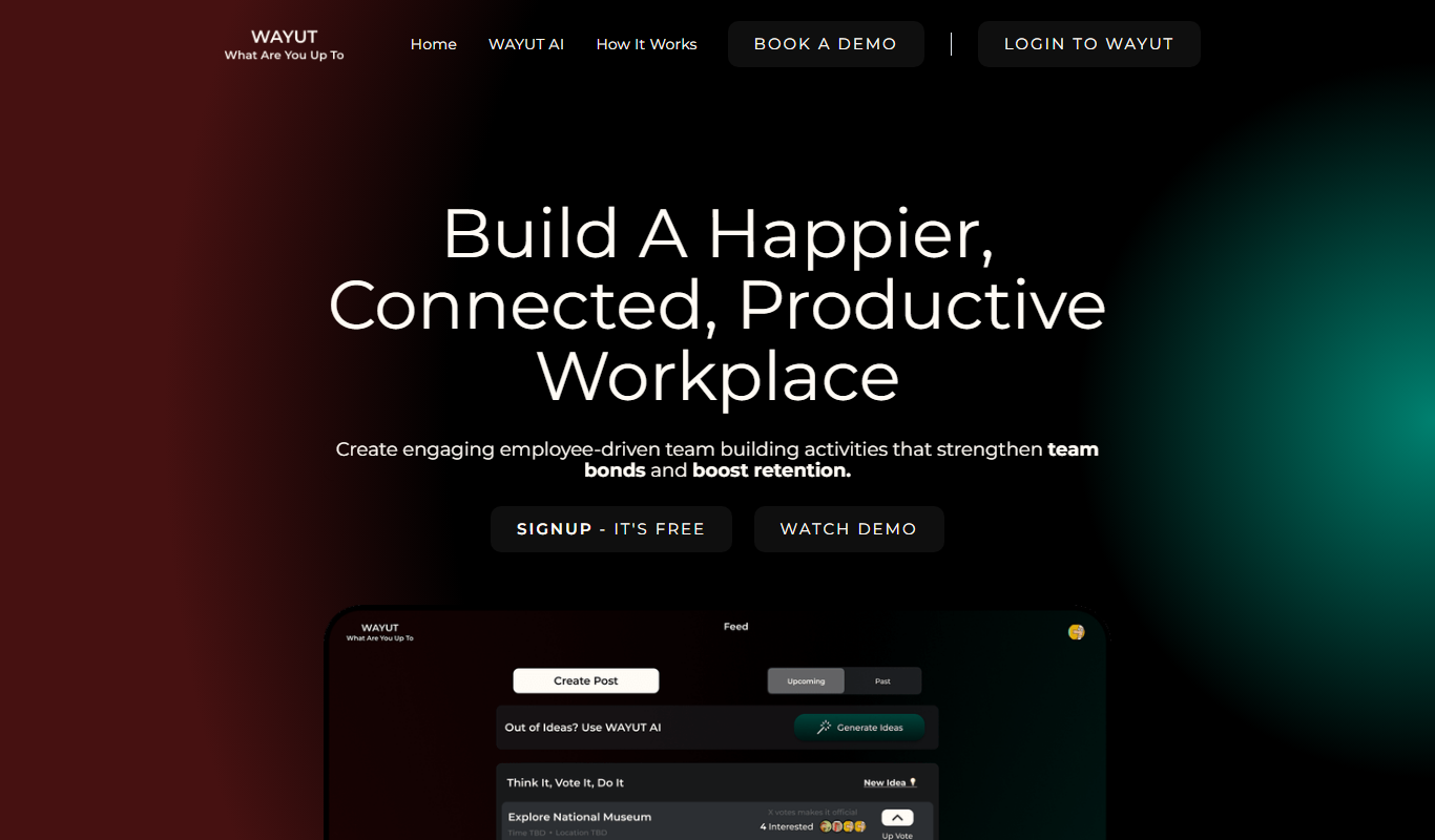 WAYUT app screenshot