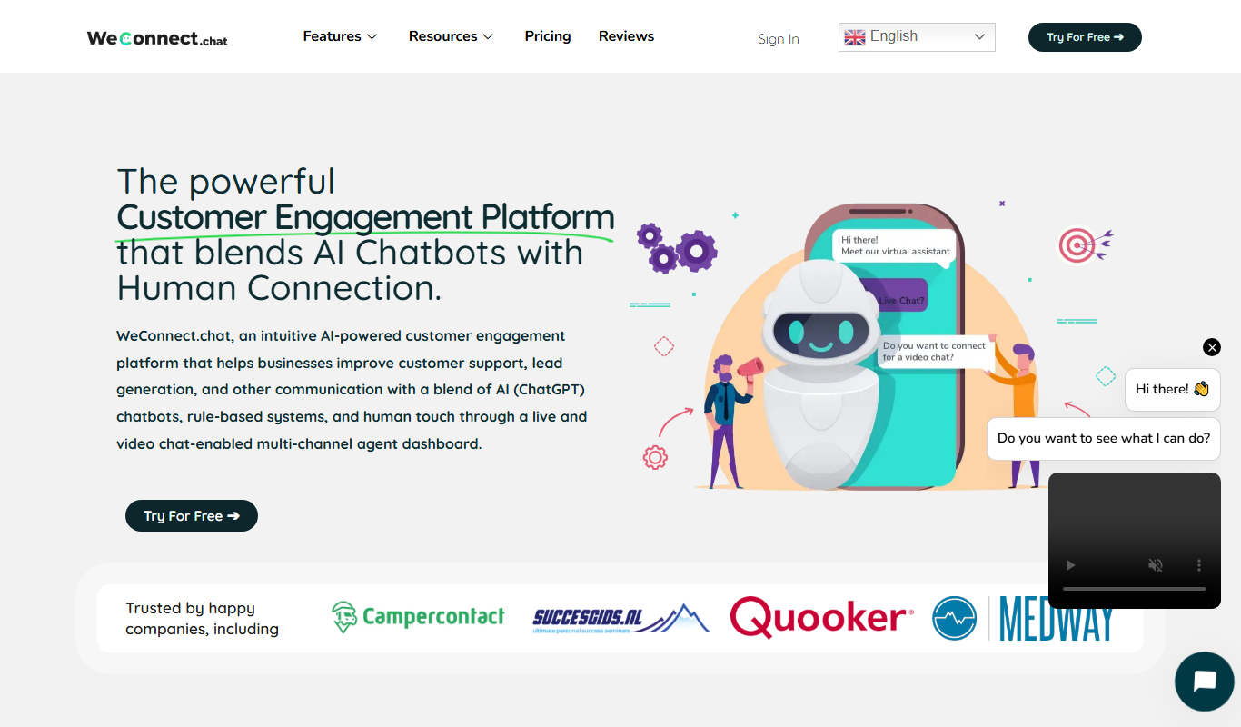 WeConnect.chat app screenshot
