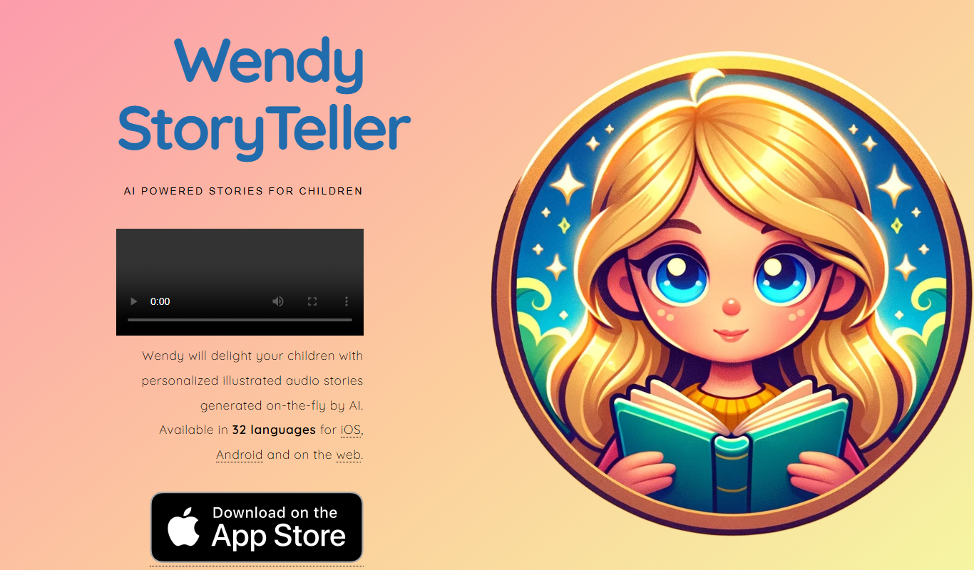 Wendy StoryTeller app screenshot