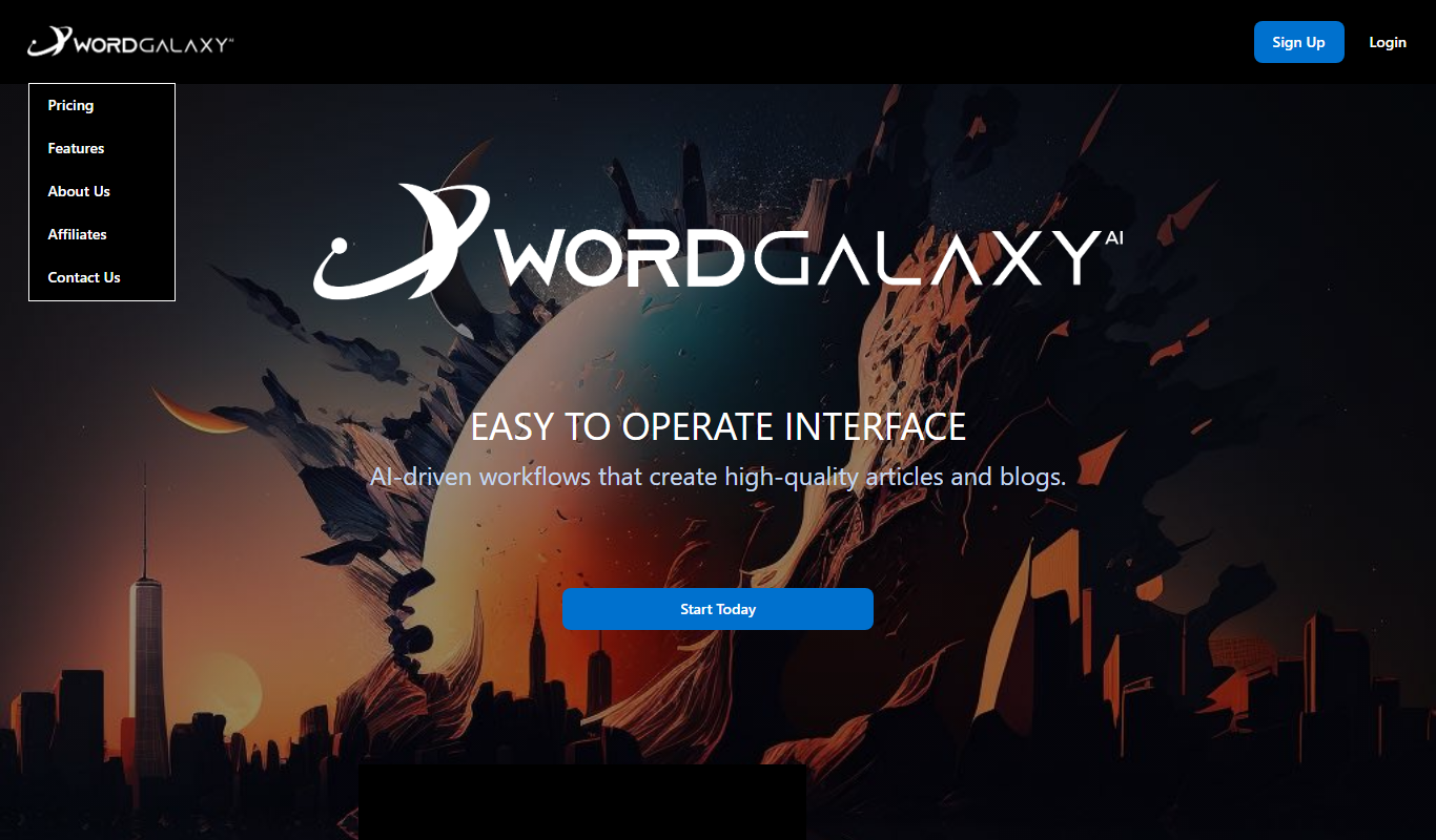 Wordgalaxy app screenshot