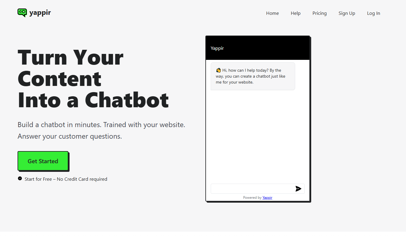 Yappir app screenshot