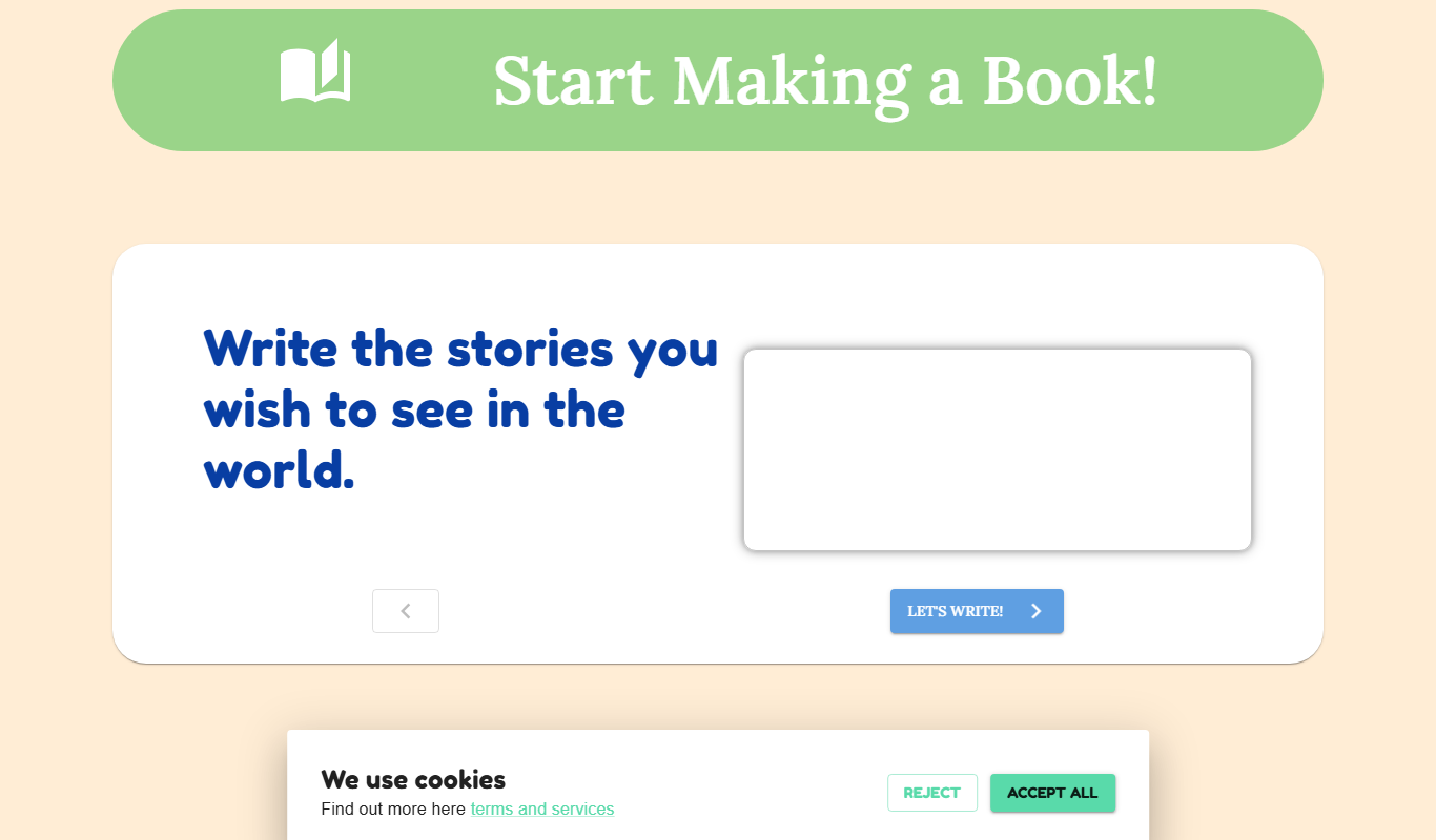 Your Own Story Book app screenshot