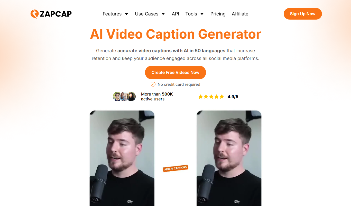 ZapCap app screenshot