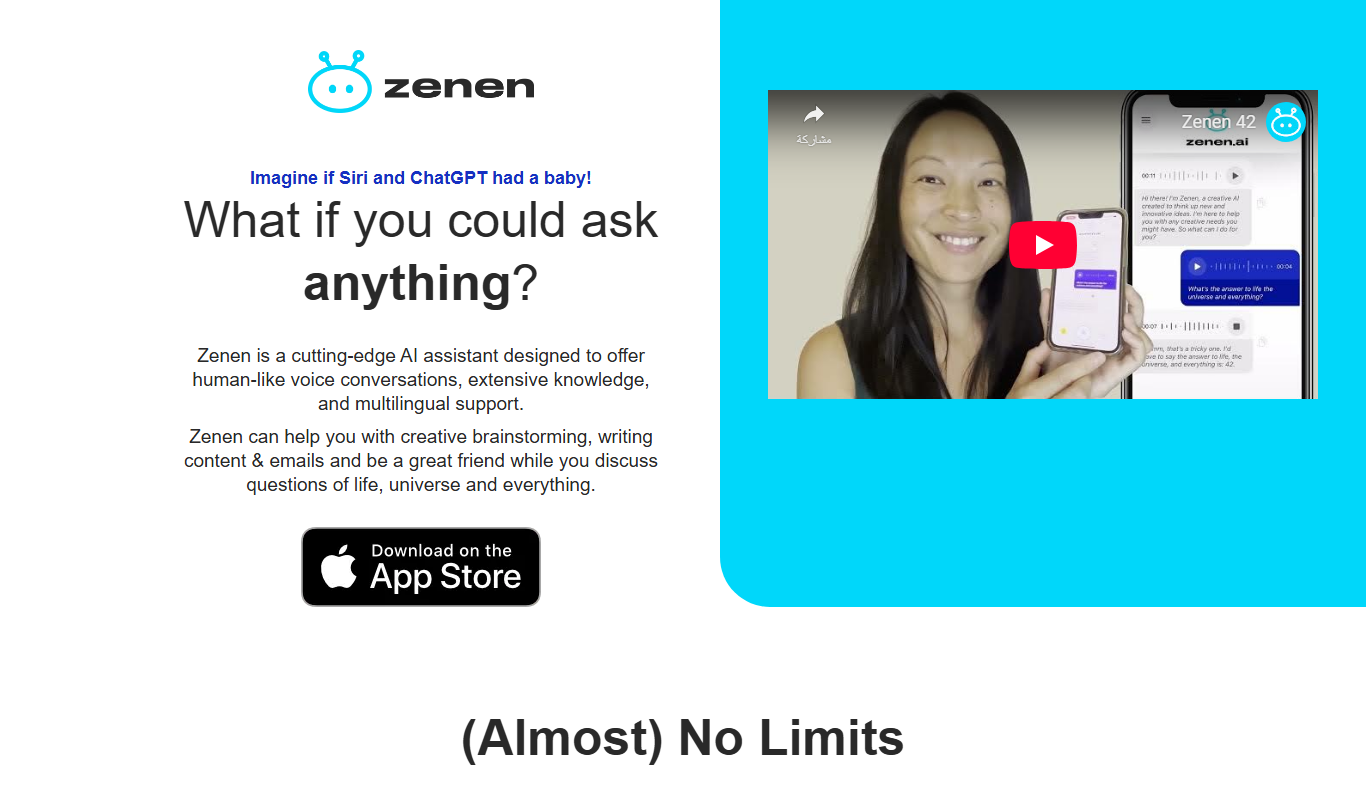 Zenen AI app screenshot