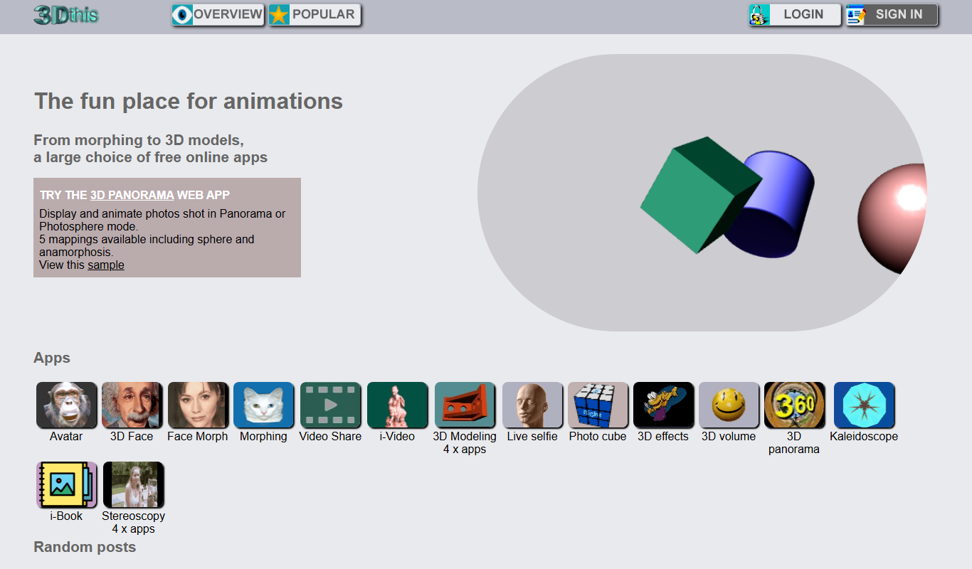 3Dthis app screenshot
