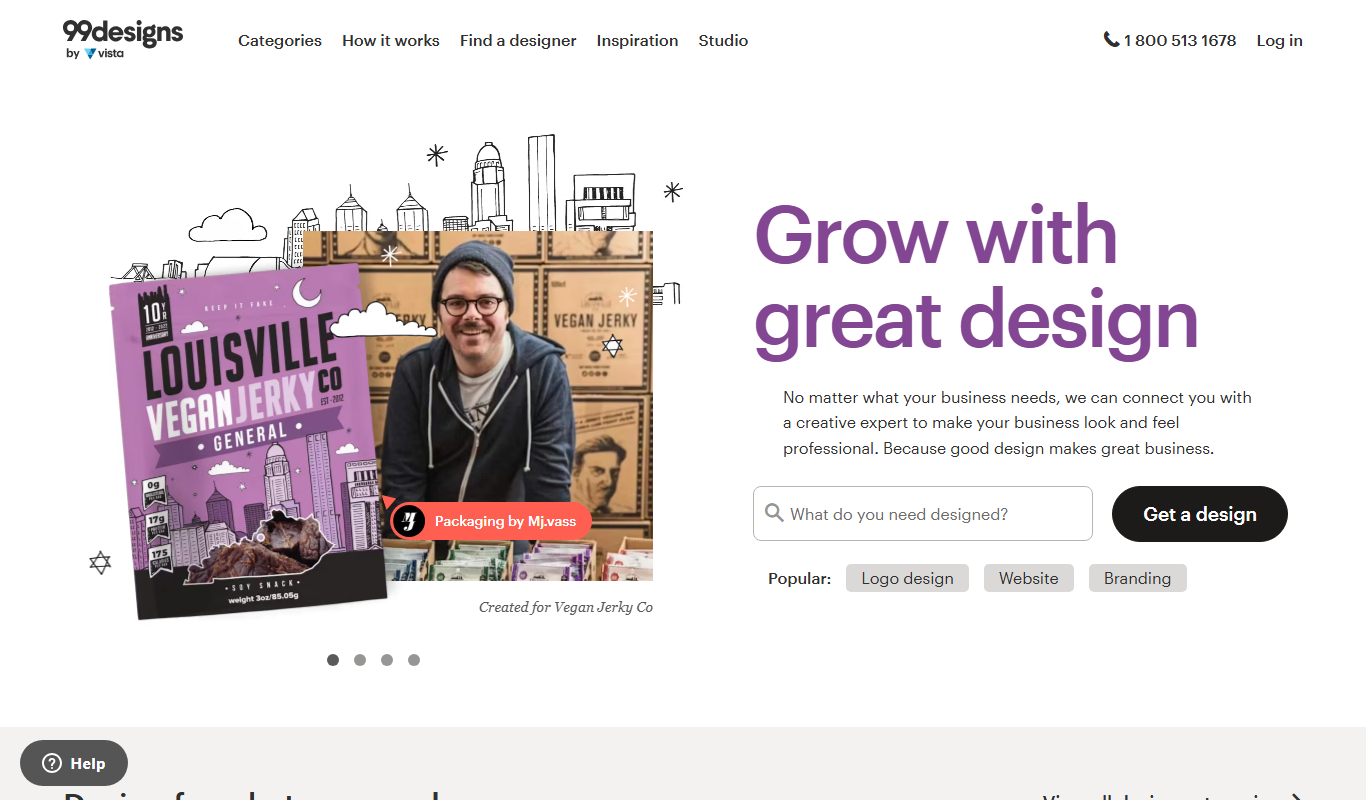 99designs app screenshot