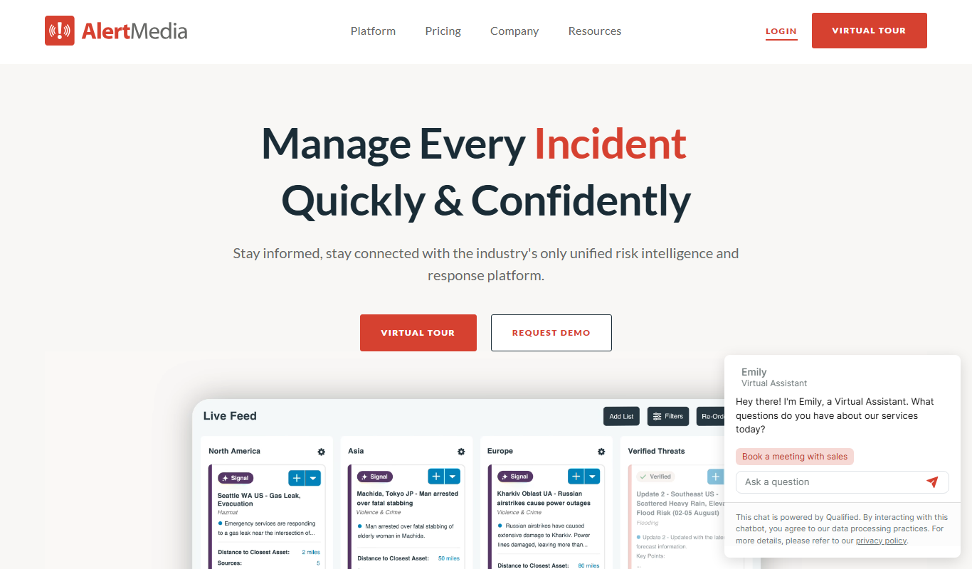 AlertMedia app screenshot