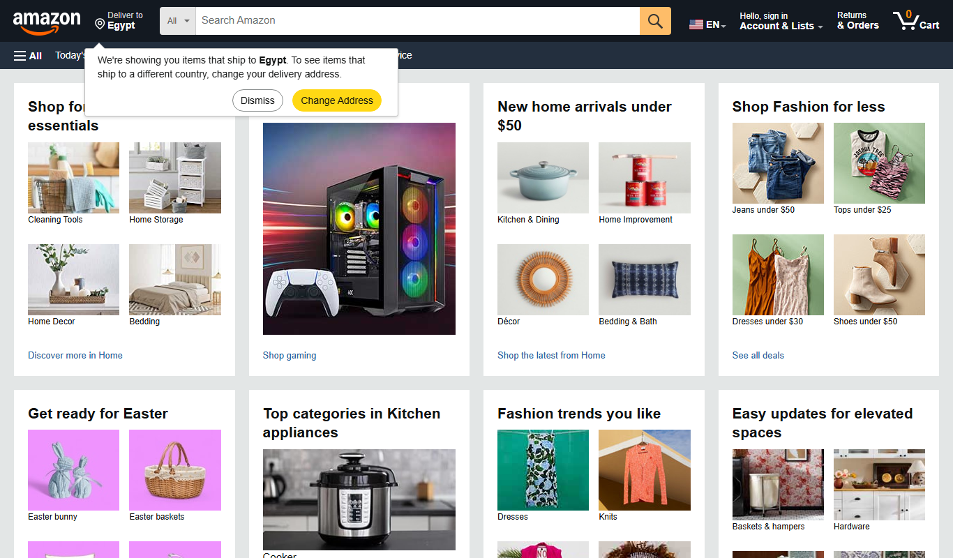 Amazon app screenshot