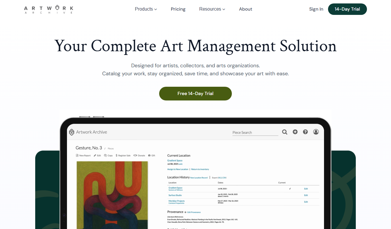 Artwork Archive Art Inventory Software For Artists And Collectors Artwork Archive Art Inventory Software For Artists And Collectors
