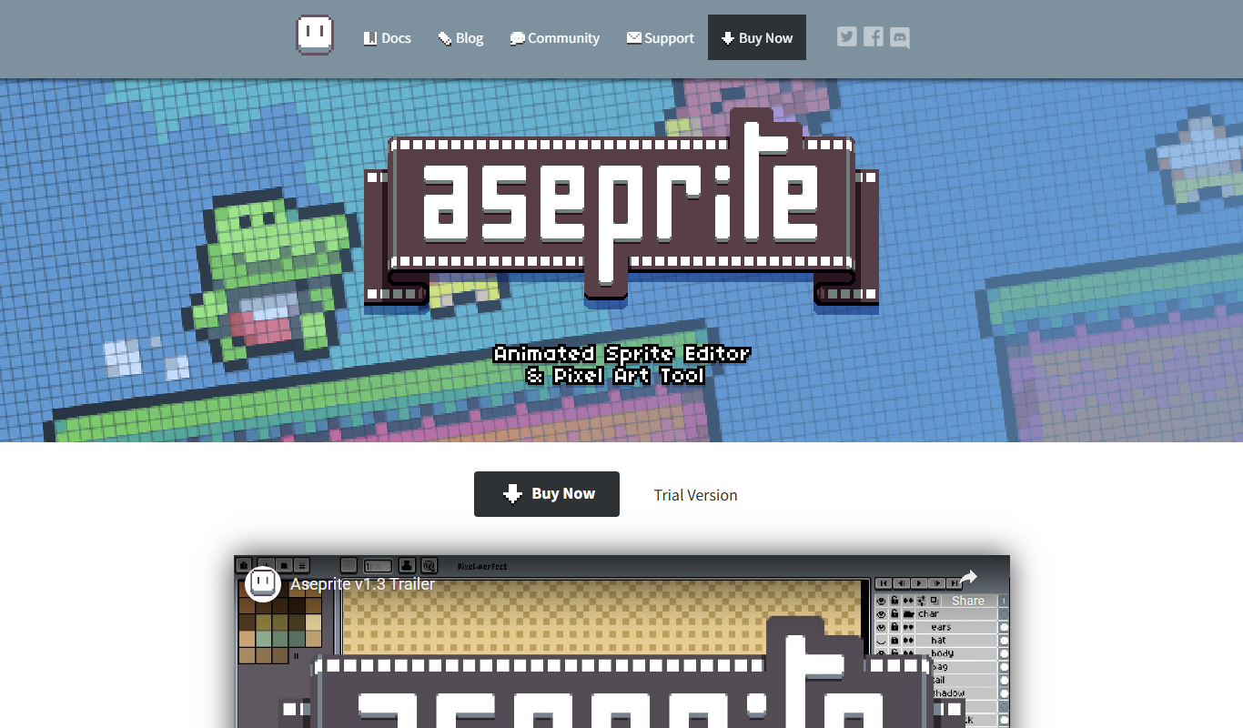 Aseprite app screenshot
