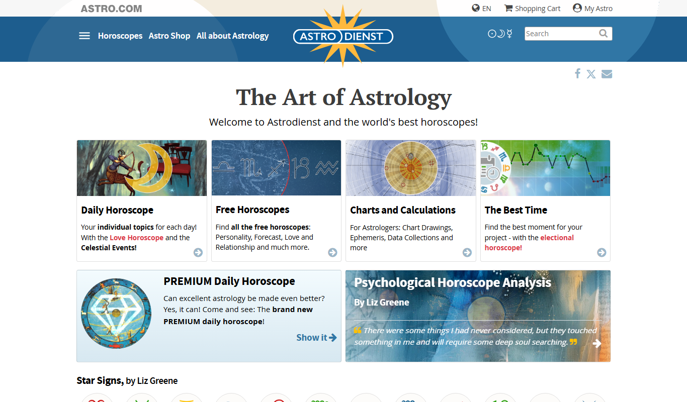 Astro.com app screenshot