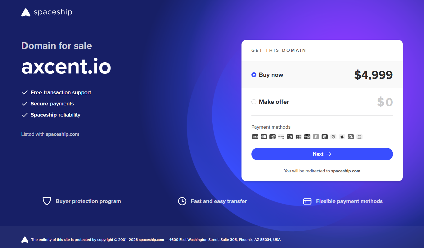 axcent app screenshot