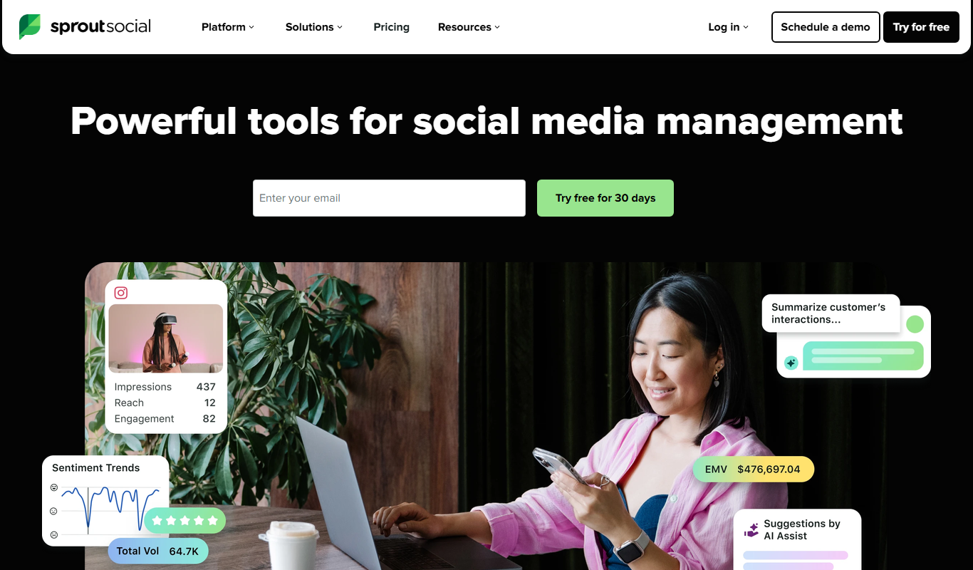 Bambu by Sprout Social app screenshot