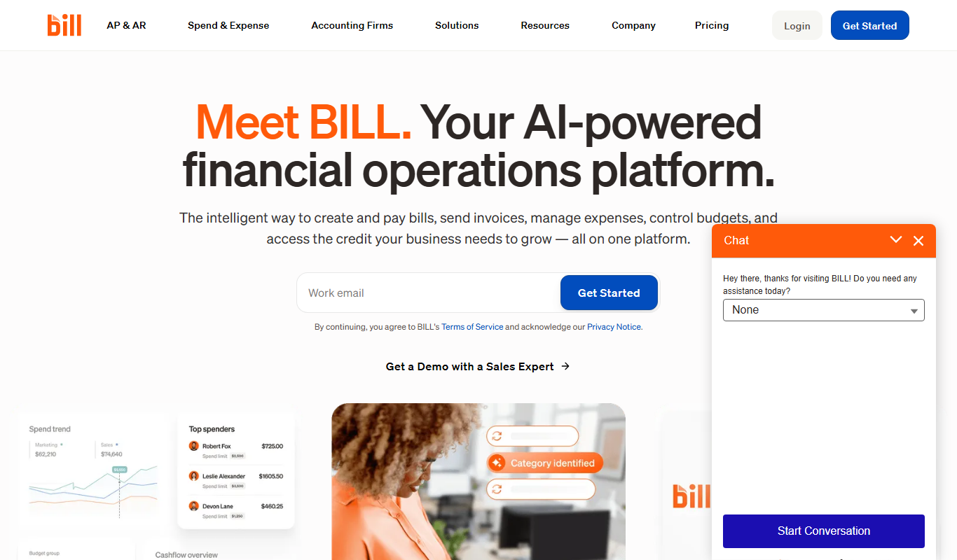 Bill.com app screenshot