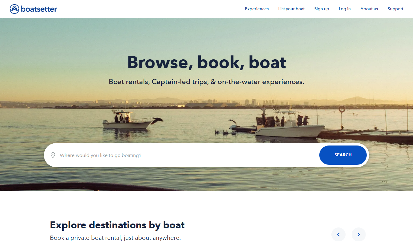Boatsetter app screenshot