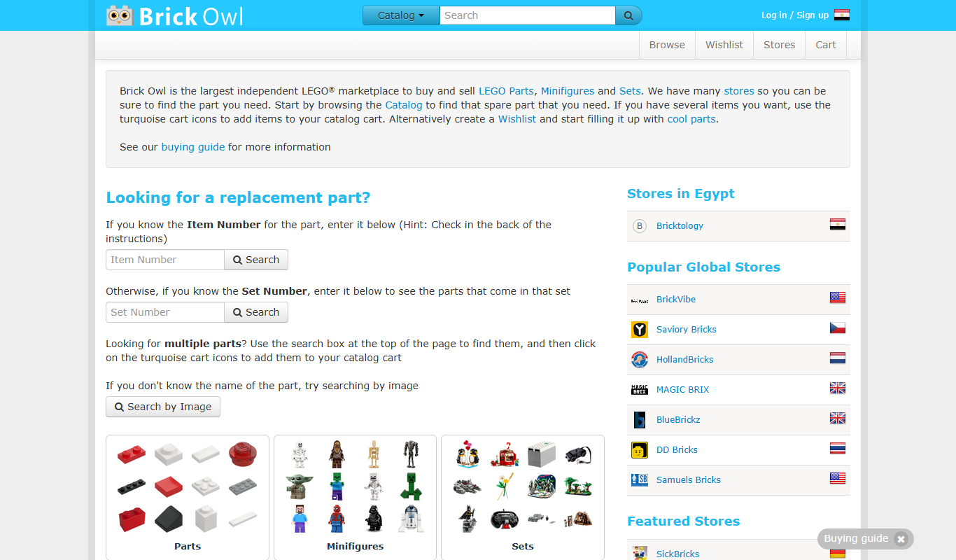 Brick Owl app screenshot