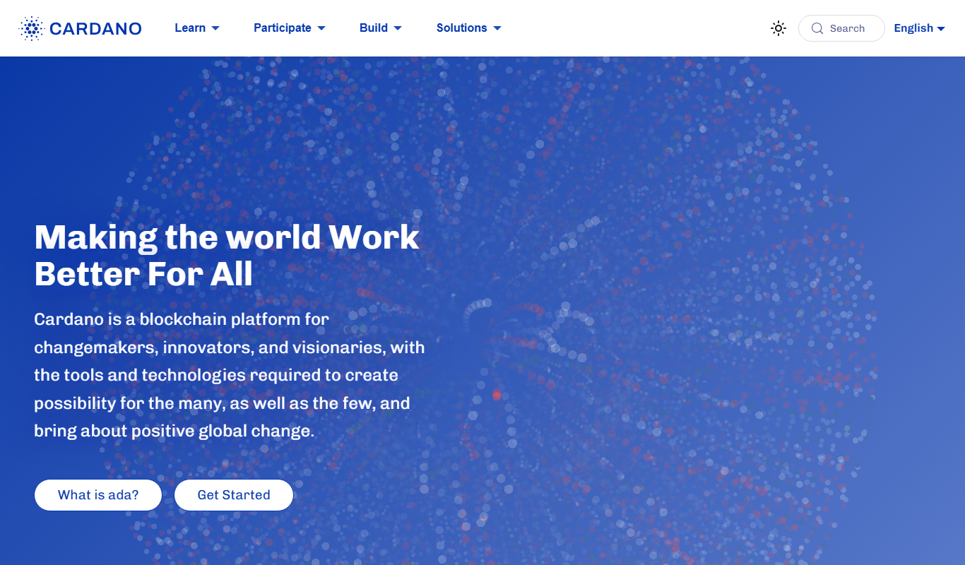 Cardano app screenshot