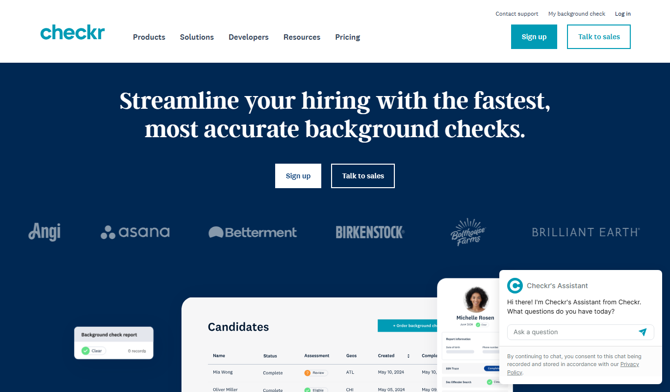 Checkr app screenshot