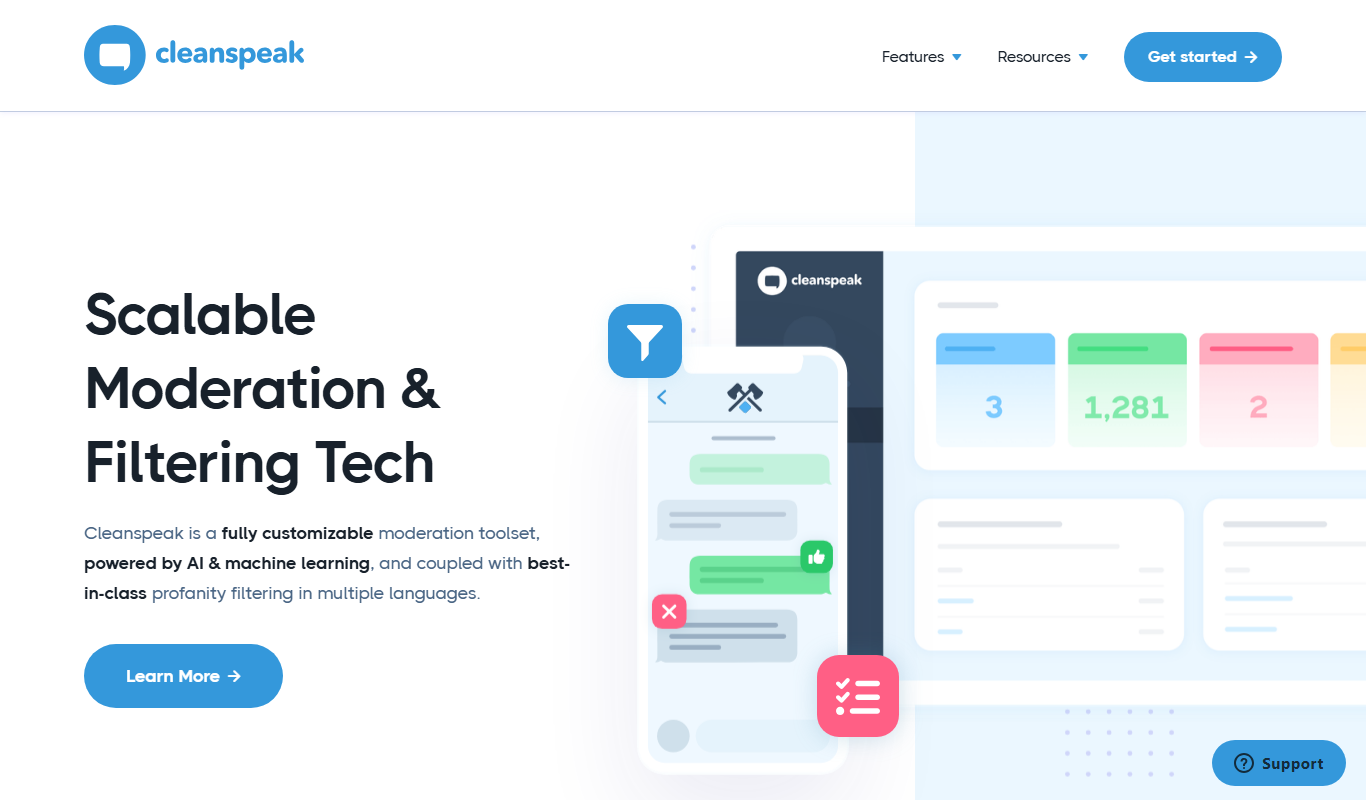 CleanSpeak app screenshot