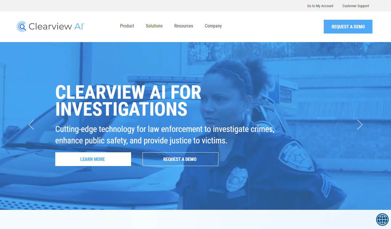 Clearview AI app screenshot