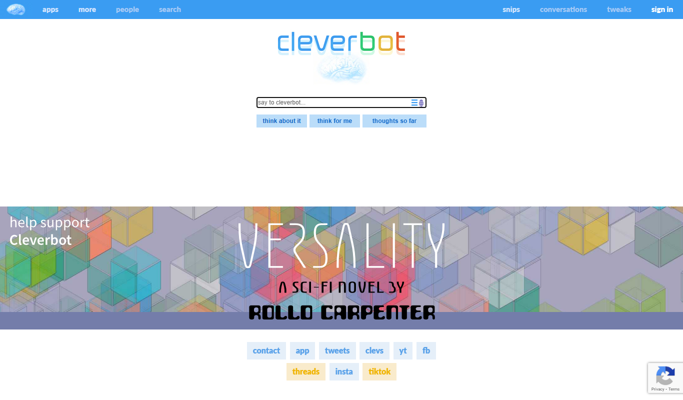 Cleverbot app screenshot