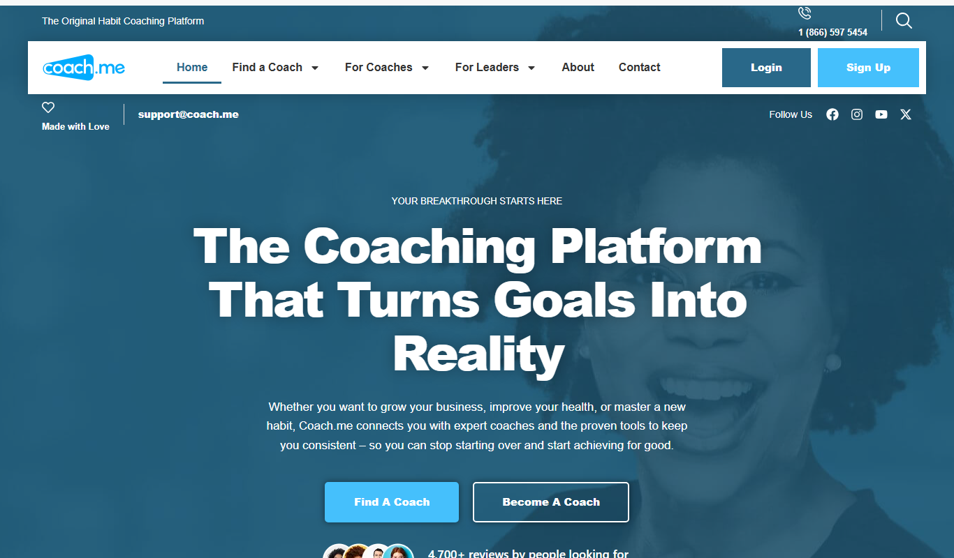 Coach.me app screenshot