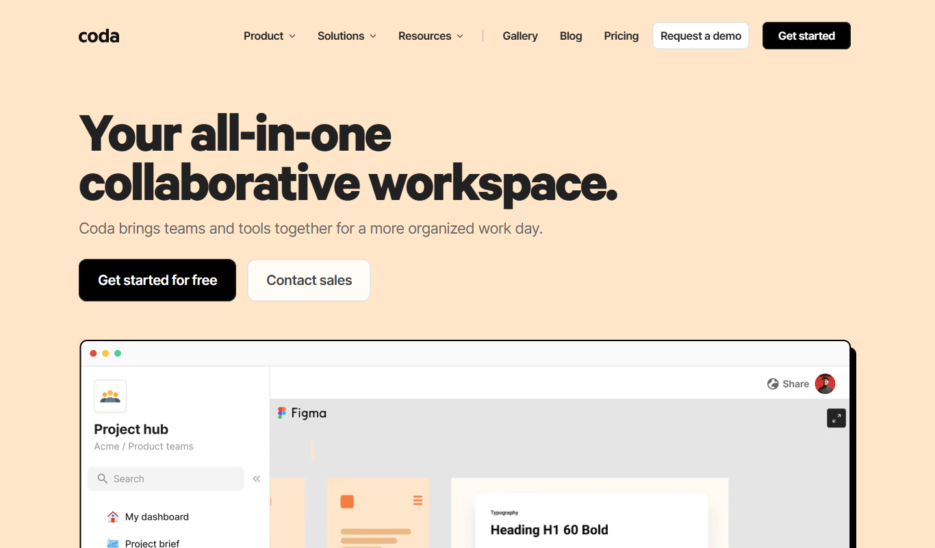 Coda Business OS app screenshot
