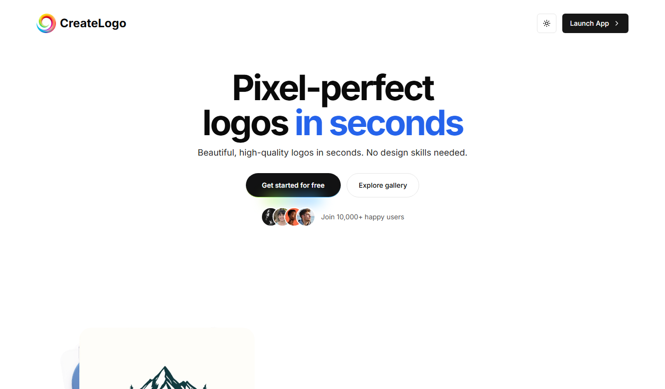 CreateLogo app screenshot