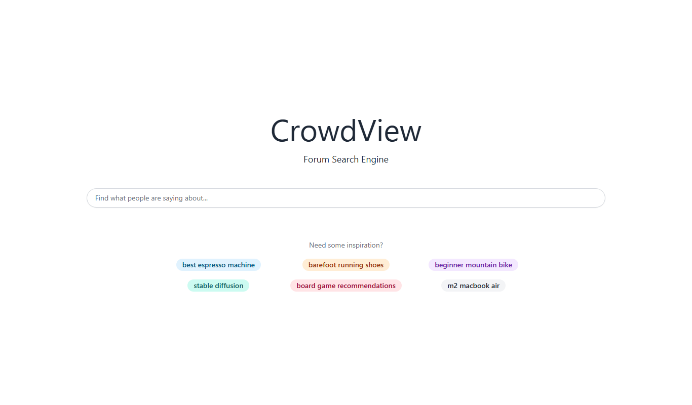 CrowdView app screenshot