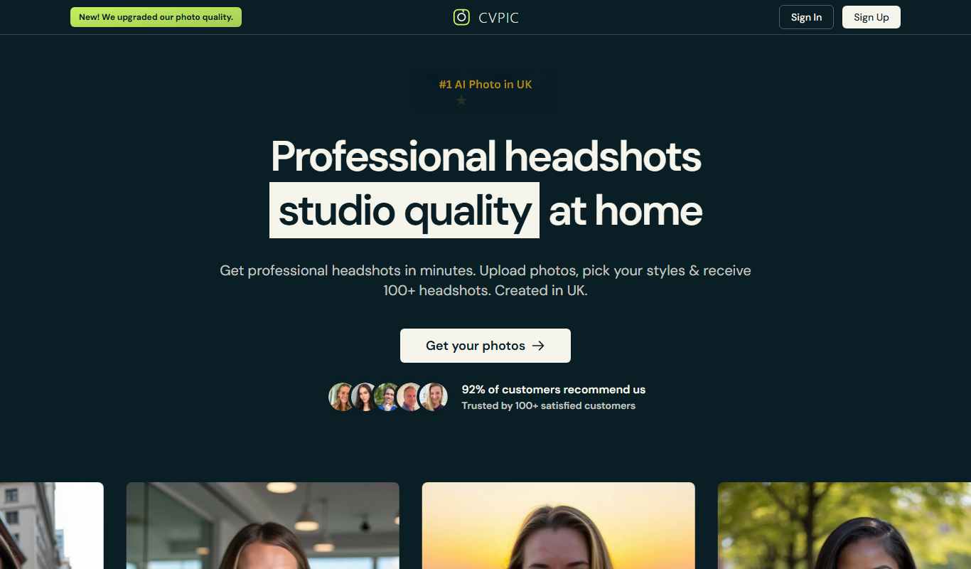 CVPIC.CO.UK app screenshot