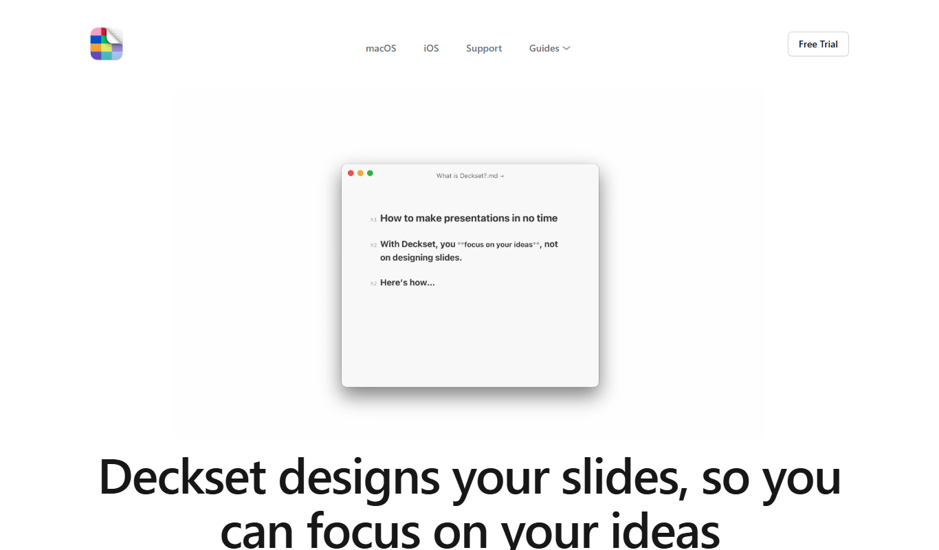 Deckset app screenshot